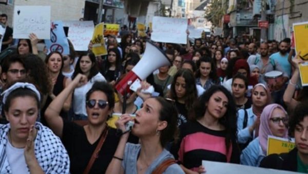 The demonstrations mobilized women and human rights activists in various cities across Historic Palestine and the diaspora.