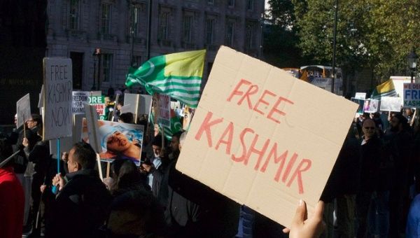 Kashmiris Protest in UK Against India's Repression at Home