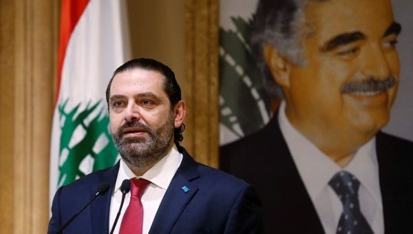Lebanon's Prime Minister Saad al-Hariri speaks during a news conference in Beirut, Lebanon October 29, 2019.