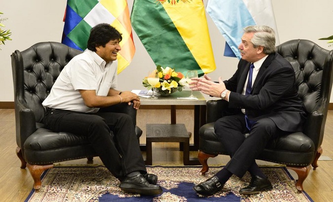 Evo Morales and Alberto Fernandez had met in Santa Cruz de la Sierra in Bolivia, back in September, days before both faced elections in October.
