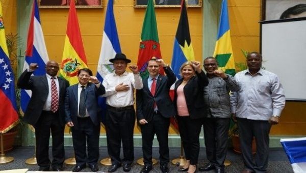 Foreign Ministers of the ALBA-TCP meeting in Managua, Nicaragua.