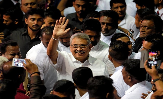 Rajapaksa obtained the 52.25 percent of the votes, securing victory in first round.