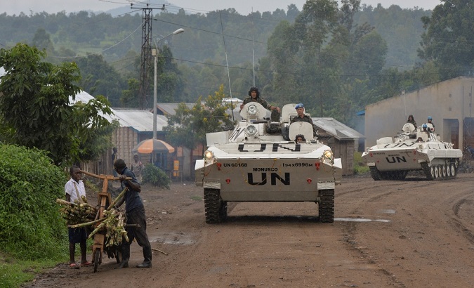 Offensive on UN facilities started after eight people were killed by armed fighters on Sunday night