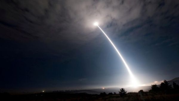 An unarmed Minuteman III intercontinental ballistic missile launches during an operational test at Vandenberg Air Force Base, California, U.S., August 2, 2017.