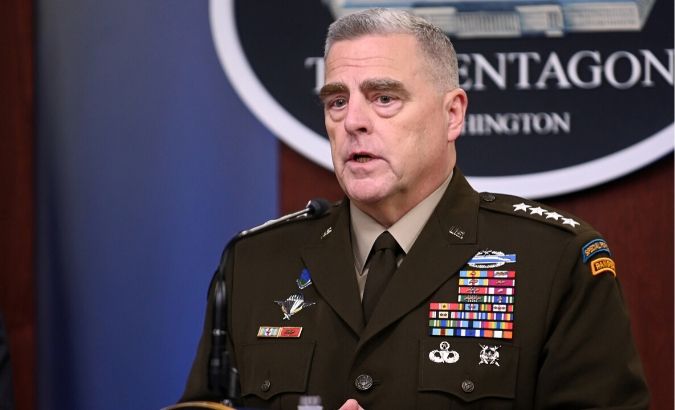 U.S. Joint Chiefs Chairman General Mark Milley addresses reporters during a media briefing at the Pentagon in Arlington, Virginia, U.S., Oct. 11, 2019.