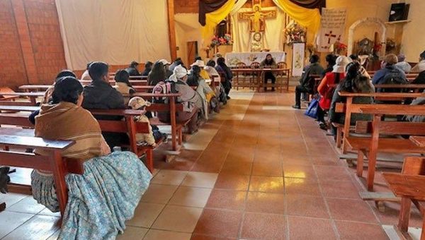 Located in El Alto’s Senkata neighborhood, the church has become a makeshift morgue and a place where dozens of relatives of those killed, wounded or arrested can mourn.