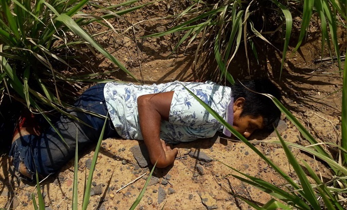 Guajajara farmer killed near El Betel village, in the state of Maranhao, Brazil, Dec. 7, 2019.