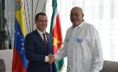 El canciller Jorge Arreaza agradeció el recibimiento del mandatario de Suriname y transmitió el apoyo de parte del presidente venezolano Nicolás Maduro.