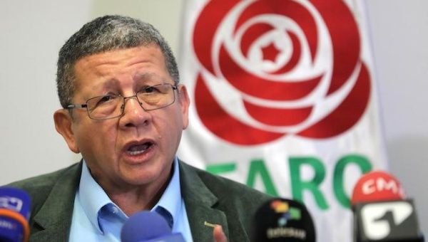 Pablo Catatumbo, former commander of the Revolutionary Armed Forces of Colombia (FARC) and now member of the political party Revolutionary Alternative Common Force (FARC)
