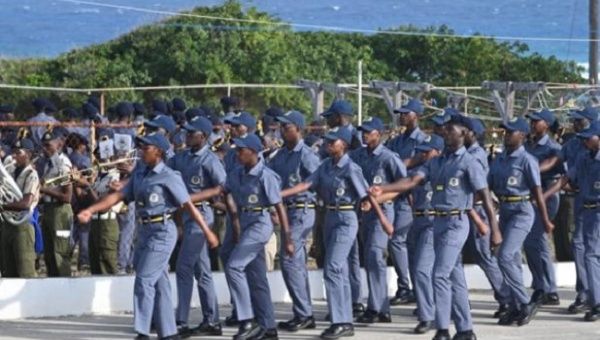 The First and Second Cohort of the Barbados Youth Advance Corps as they prepared for their Passing Out ceremony Friday evening.