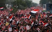 Demonstration against the U.S. military presence in Iraqi territory, Baghdad, Iraq, Jan. 24, 2020.