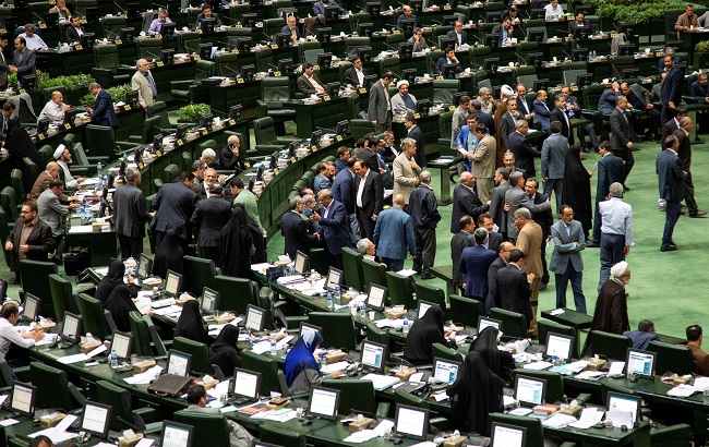 Iranian lawmakers attend a session of parliament in Tehran, Iran July 16, 2019.