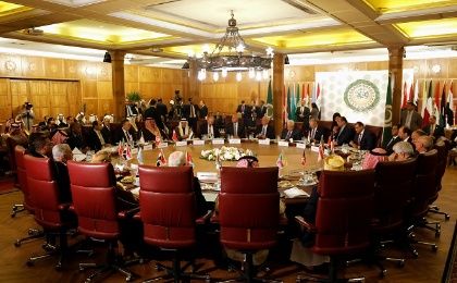 Meeting of the Arab League's foreign ministers in Cairo, Egypt, Feb. 1, 2020.