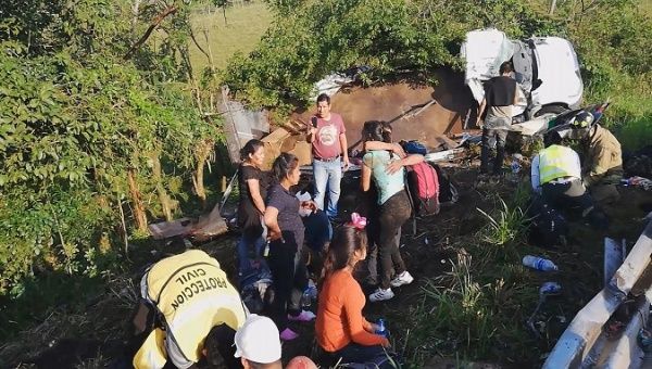 Veracruz's civil protection agency said most of the injured migrants were taken to two nearby hospitals.