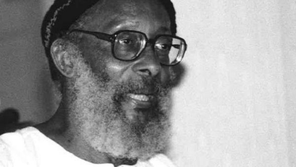 A photograph of the late poet Kamau Brathwaite.