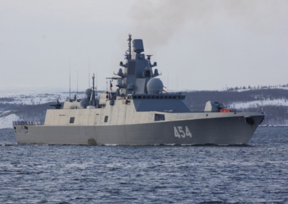 Admiral Gorshkov frigate is seen in this photo published on the Russian Defense Ministry's website on November 21, 2019.
