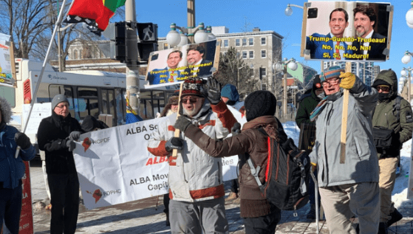Demonstrations that took place during the Lima Group meeting in Gatineau, Quebec.