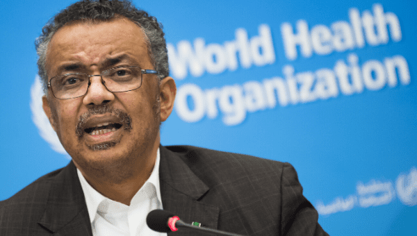 The World Health Organization Director-General, Tedros Adhanom.