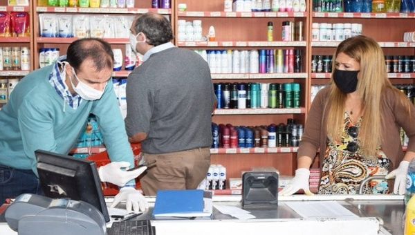 Small shop in Concepcion del Uruguay, Uruguay, May 6, 2020.