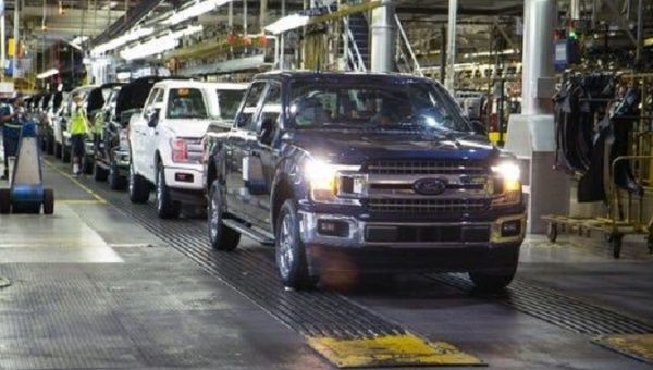 Vehicle Manufacturing Line, Dearborn, U.S. 2020.