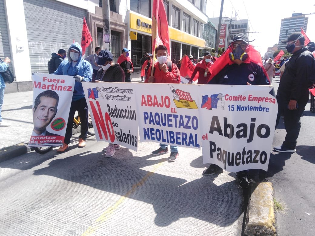 Several groups and organizations have demonstrated against president Lenin Moreno's government.