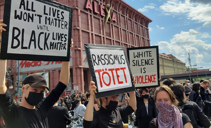 George Floyd protests in Berlin, Germany, June 9, 2020.