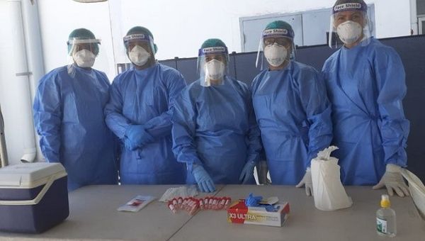 Cuban Medical Team in Jamaica, May 2020.