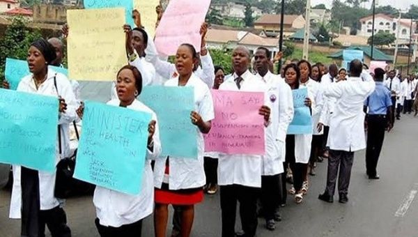 Doctor's strike in Lagos, Nigeria. June 15, 2020.