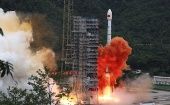 Takeoff of the Beidou Navigation System satellite, Xichang, China, June 23, 2020.