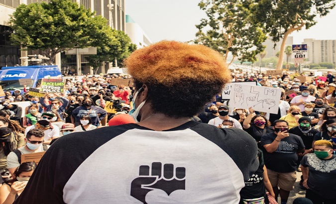 CareNotCops demonstration in Los Angeles, California. June 23, 2020.