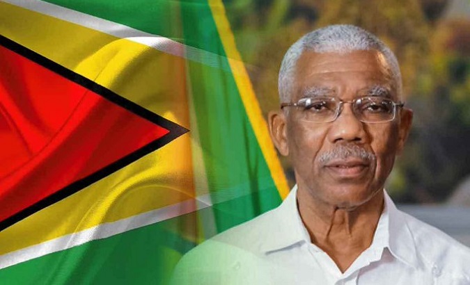 President David Granger, Georgetown, Guyana, 2020.