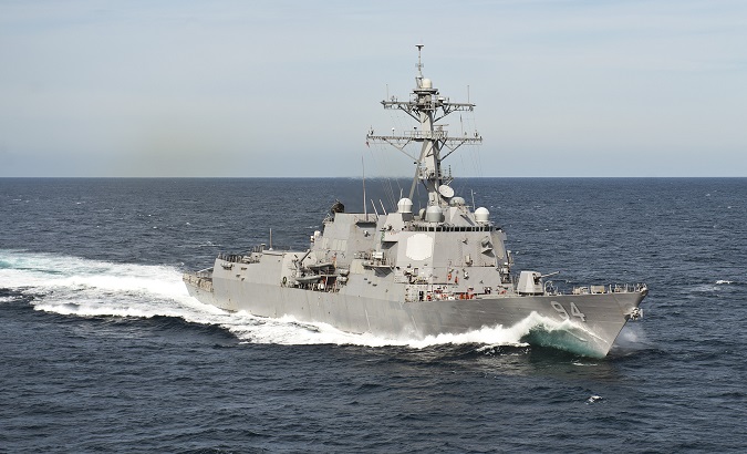 Guided-missile destroyer USS Nitze DDG 94.