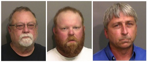 The three men were arrested more than two months after the killing.