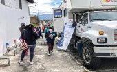 Mobile medical unit in Ibarra, Imbabura, Ecuador. June 29, 2020.