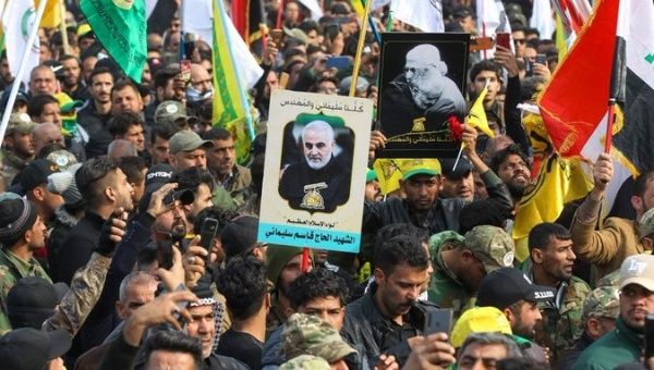 Massive protest against Qasem Soleimani's assassination, 2020.