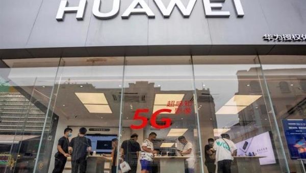 A Huawei store in Shanghai, China, July 16, 2020. 