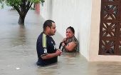 Ya se reportan inundaciones y cortes de luz Nuevo León y Tamaulipas, noreste de México.