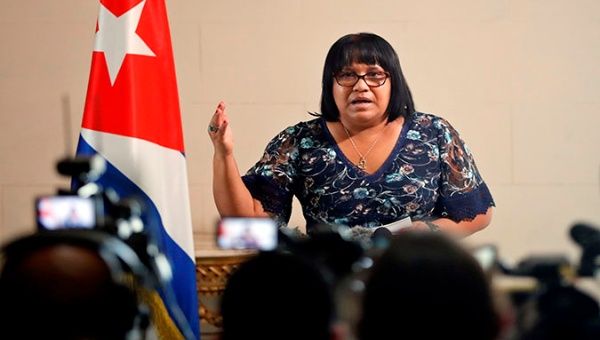 Foreign Affairs Deputy Minister Anayansi Rodriguez, Havana, Cuba, July 29, 2020.
