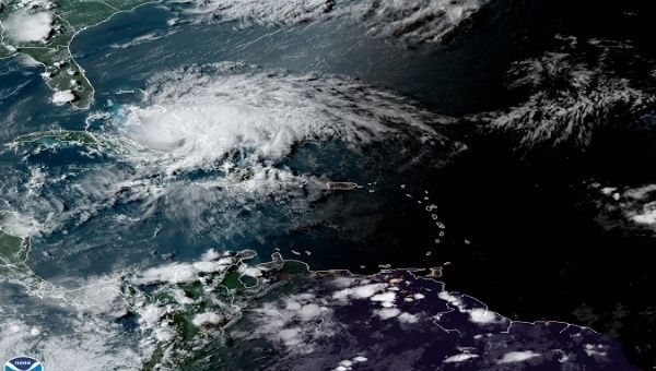 Hurricane Isaiah category 1, Bahamas, July 31, 2020.