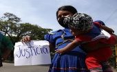 Embera-katio Indigenous People protest against violence in Cali, Colombia, June 27, 2020.