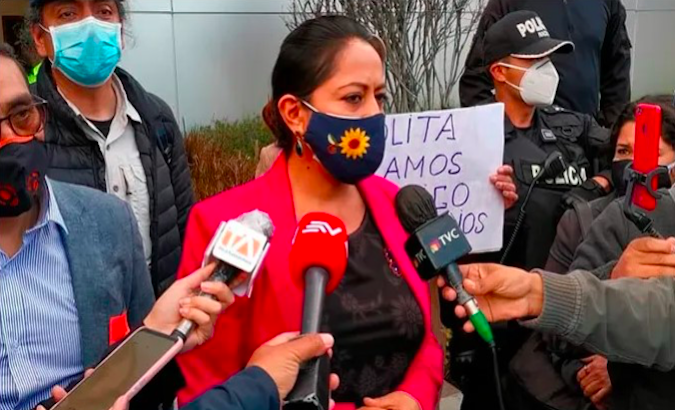 Prefect Paola Pabon says she won't go anywhere and has not requested asylum in the Embassy of Mexico. August 21, 2020.