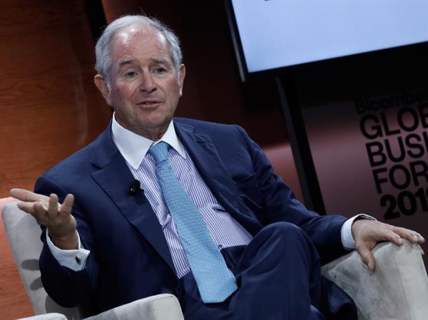 Stephen Schwarzman, co-founder, chairman & CEO of the The Blackstone Group, speaks at the Bloomberg Global Business Forum 2019 at the Plaza Hotel in New York, New York, USA. September 25, 2019.