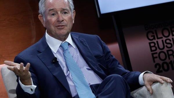 Stephen Schwarzman, co-founder, chairman & CEO of the The Blackstone Group, speaks at the Bloomberg Global Business Forum 2019 at the Plaza Hotel in New York, New York, USA. September 25, 2019.