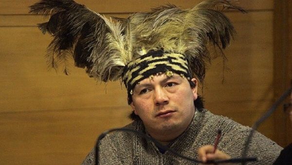 Mapuche leader Machi Celestino Cordova 