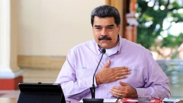 President Nicolas Maduro at meeting in Caracas, Venezuela, Sept. 13, 2020.