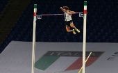 Duplantis record-breaking jump in Roma, Italy, Sept. 17, 2020.