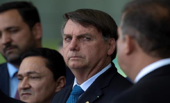 Jair Bolsonaro at the Alvorada Palace, Brasilia, Brazil, Sept. 28, 2020