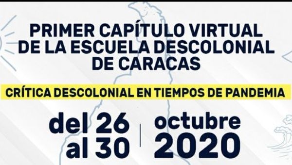 The recently inaugurated Simon Bolivar Institute for Peace and Solidarity with the Peoples is hosting the First Virtual Edition of the Decolonial School of Caracas from October 26-30, 2020. 