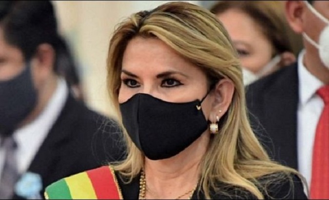 The coup-born regime leader Jeanine Añez, Bolivia. 2020.