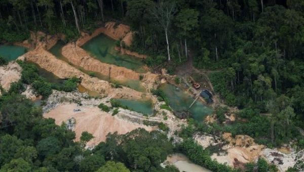 Mining activity in the National Park, Para State, Brazil, Oct 27, 2020.